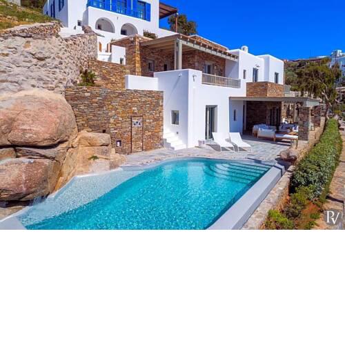 Agia Anna Villa Sleeps 13 with Pool and Air Con