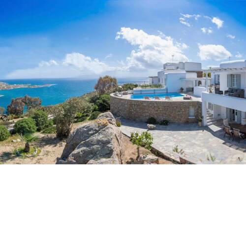 Mykonos Psarrou villas for 18 people